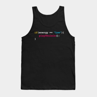 Funny Ukulele Coding Humor Tank Top